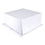 Бумажная тортовая коробка 210х210х100 белая