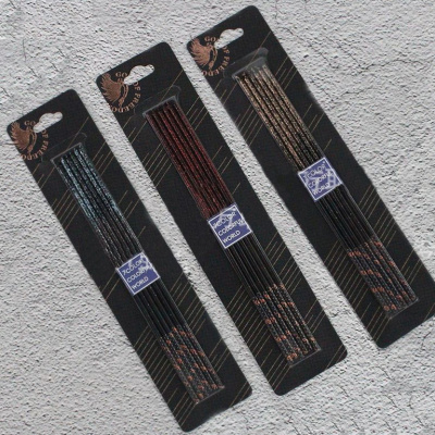 Набор свечей для торта «Полночь» блестки, 17 см,  6 шт 