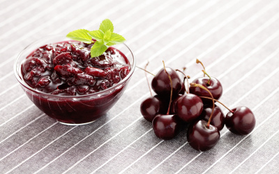 Конфитюр Топфил Вишня фруктовая начинка с кусочками 80%
