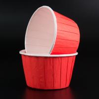 Капсулы для маффинов с бортиком Polca Dot Красные 50х40 мм, 25 шт