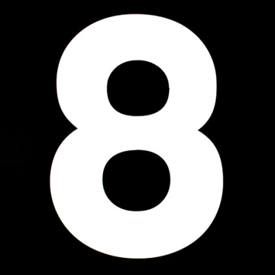Трафарет для торта "ЦИФРА 8", 25 см