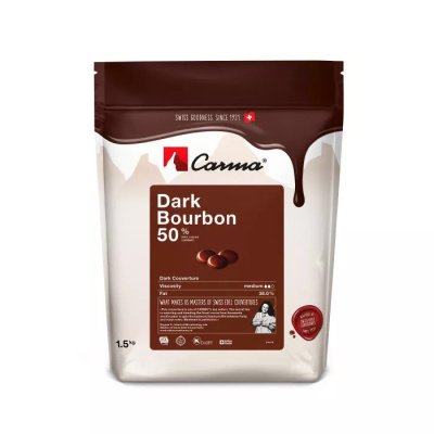 Шоколад темный Carma Dark Bourbon 50% (1,5 кг) 
