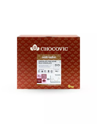 Шоколад молочный Chocovic Salvador 35%, 5 кг