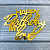 Украшение надпись для торта «Happy Birthday Mylove», золото