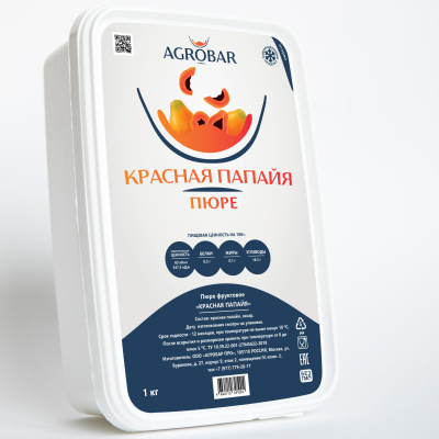 Пюре Папайя красная Агробар замороженное