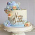 Топпер для торта боковой «Happy Birthday 17», золото