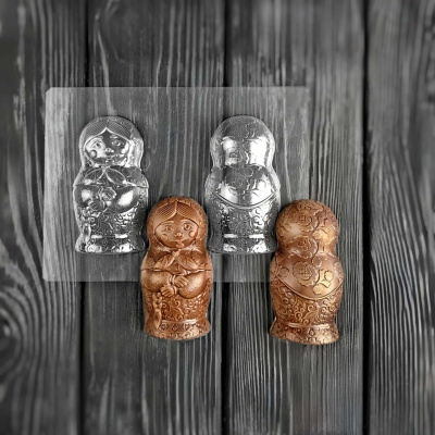 Форма пластиковая Матрешка мини, фигурка