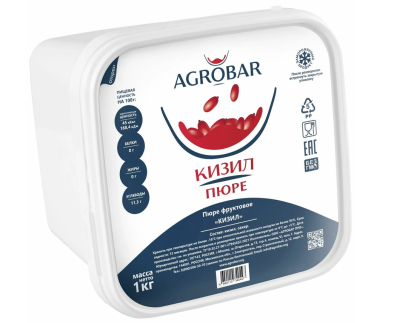 Пюре Кизил Агробар замороженное 1кг