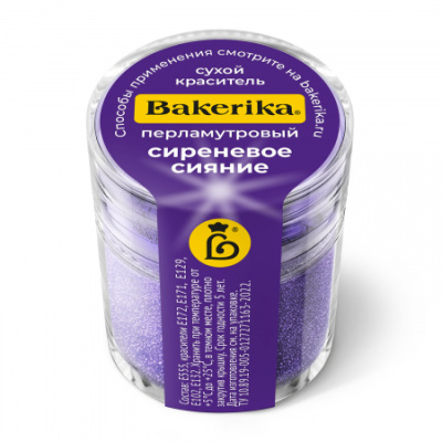 Краситель сухой перламутровый Bakerika «Сиреневое сияние» 4 гр