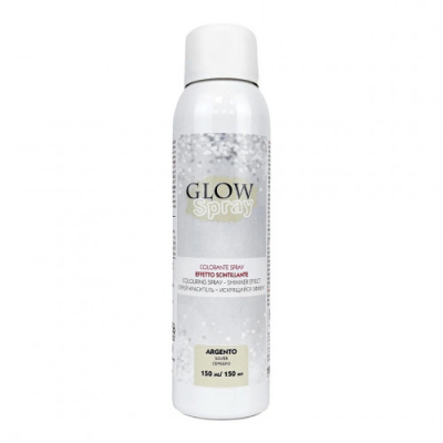 Краситель-спрей Сияющий эффект Glow Spray Серебро , Il Punto,150мл