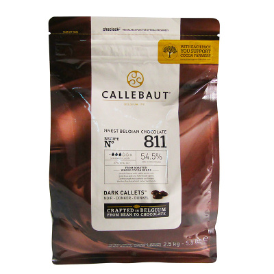 Шоколад темный CALLEBAUT каллеты, 54,5%, 10кг