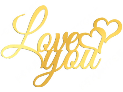 Украшение фигурное "Love you №2", 10 шт