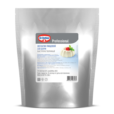 Желатин Dr.Oetker, 500 гр (д-р Эткер) 220 bloom