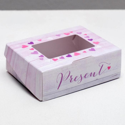 Коробка складная Present, 10 × 8 × 3.5 см