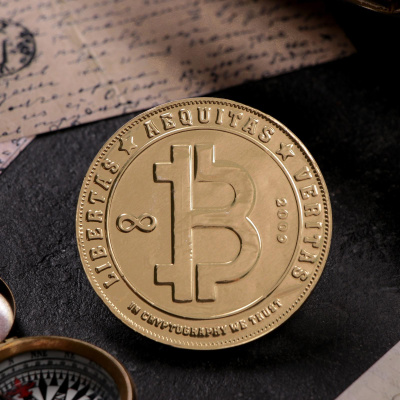 Кондитерское изделие медаль "Биткоин" монета, 25 г