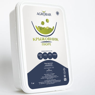 Пюре Крыжовник Агробар замороженное, 1 кг