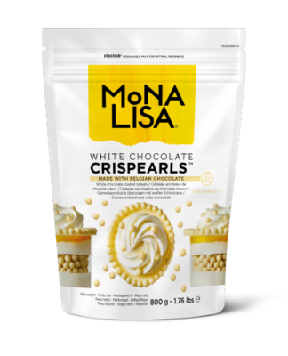 Жемчужины хрустящие Callebaut в белом шоколаде Mona Lisa