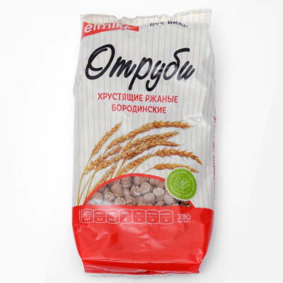 Отруби Ржаные Бородинские хрустящие, 230 грамм