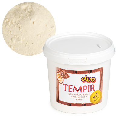 Какао-масло в виде пудры Tempir Duo, 600 г