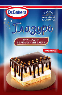 Глазурь шоколадная зеркальная Dr.Bakers, 100 г