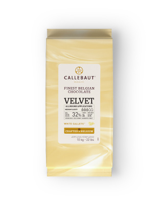Шоколад белый CALLEBAUT Velvet 32%  каллеты, 10 кг