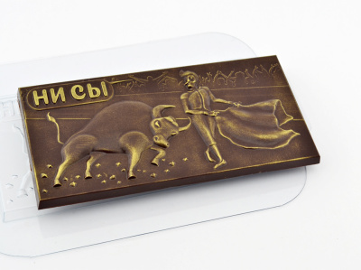 Форма пластиковая для шоколада "Плитка Будь безмятежен"  